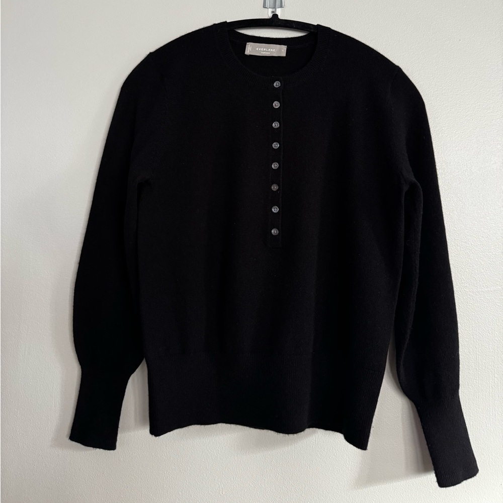 Everlane Cashmere Henley Sweater